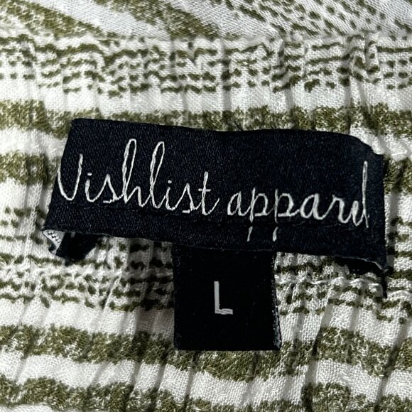 Wishlist Apparel Womens‎ Large Boho Wide Leg Lined Pants Striped Beach Pockets - Picture 3 of 14